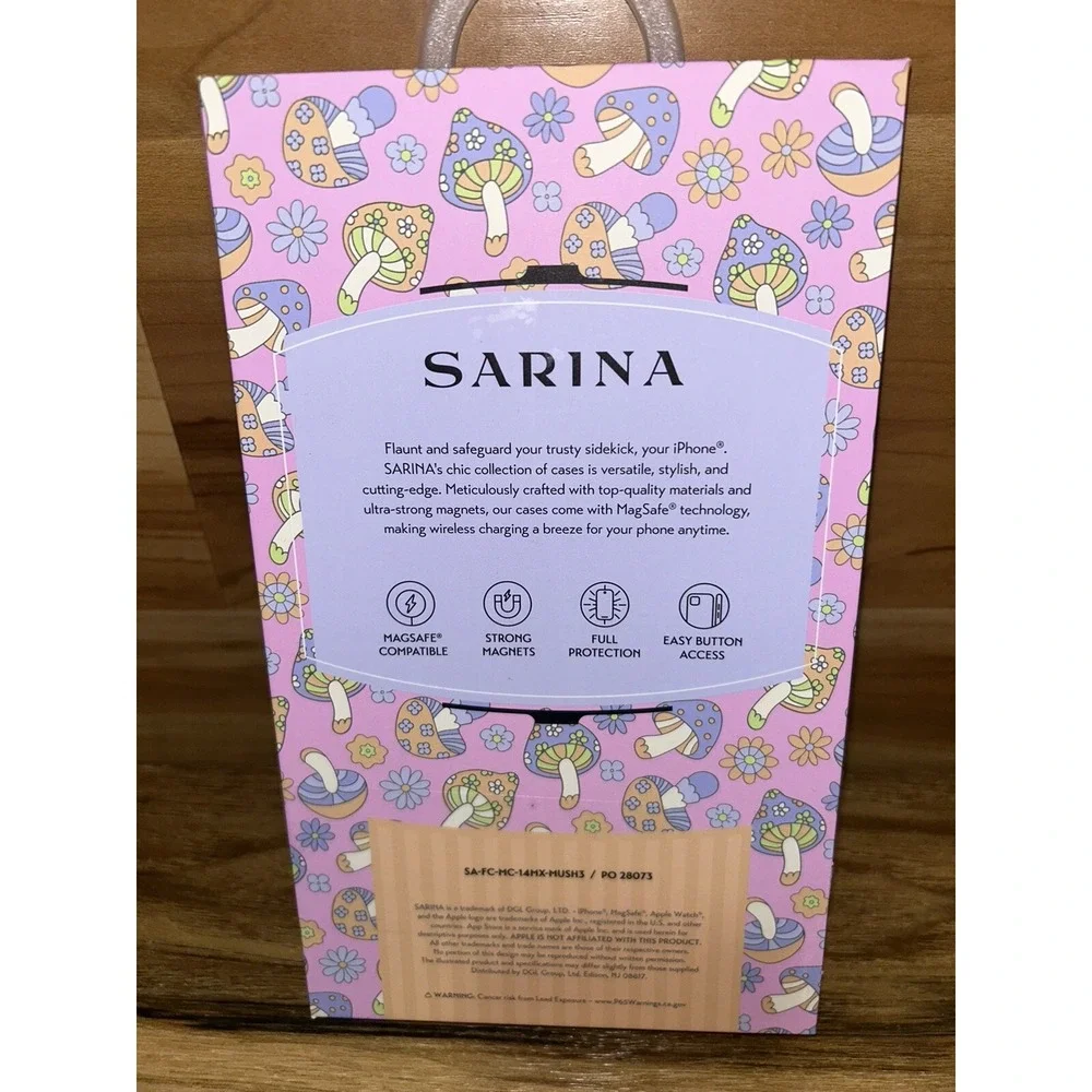 SARINA Hardshell iPhone 14 Pro Max/13 Pro‎ Max Mushroom Phone Case